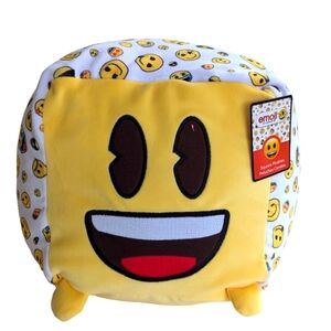 Emoji Moosh Square Squish Plush, 12-in